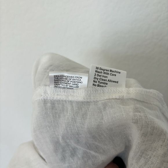 Antica Sartoria Brown White Striped Floral Print Petticoat Sun Dress Womens 3 - Picture 6 of 10